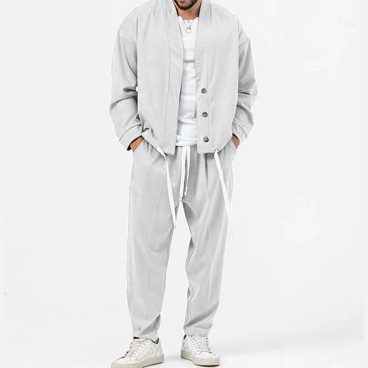 Men's stylish lightweight shirt jacket and casual pants Lune London