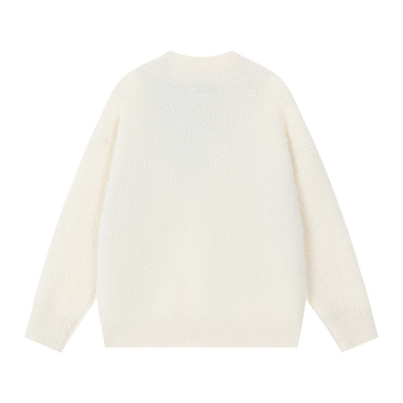Ladies Cozy Sweater with Innovative Scarf Detail Lune London