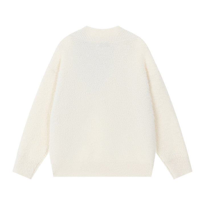 Ladies Cozy Sweater with Innovative Scarf Detail Lune London