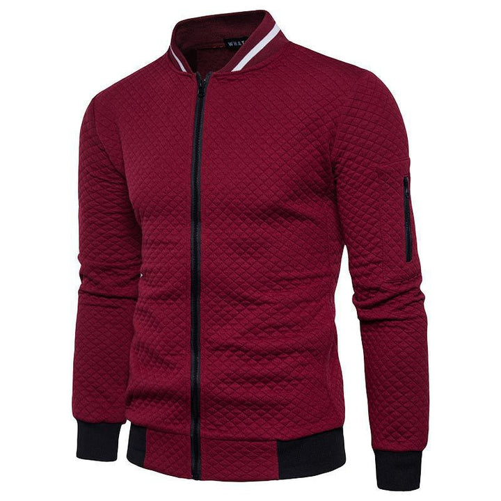 Elegant quilted jacket for men with full zip and structured design Lune London