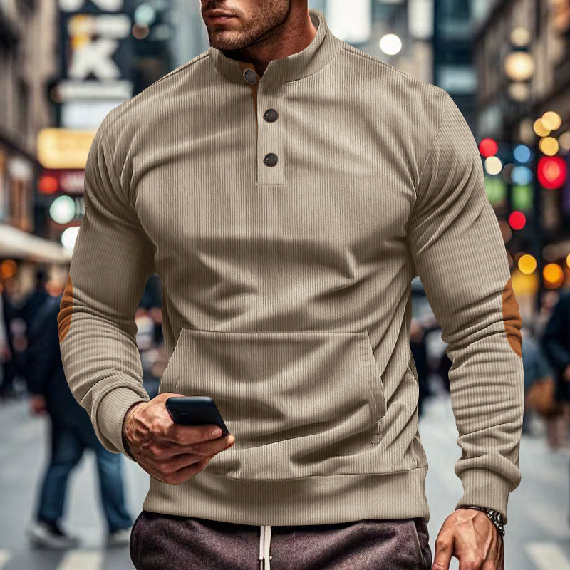 Long-sleeved t-shirt for men with a structured design and modern details Lune London