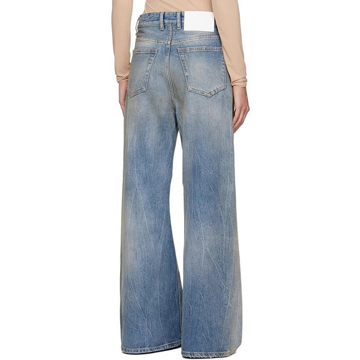 Jeans larges pour femmes à taille haute Chic & Stil