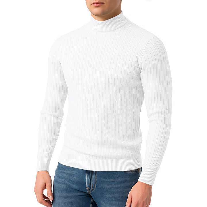 Lune London textured surface turtleneck sweater for men