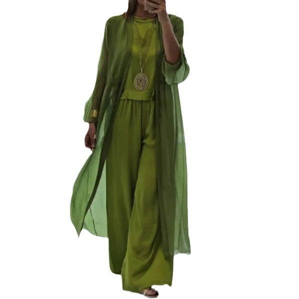 Salopette décontractée pour femmes avec veste légère et transparente Chic & Stil