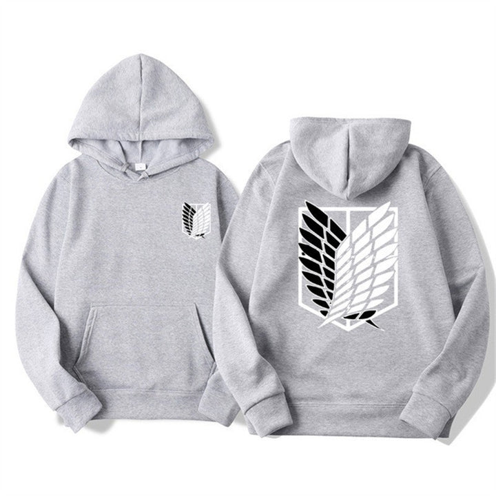 Women's hooded sweatshirt with modern anime design and practical kangaroo pocket Chic & Stil