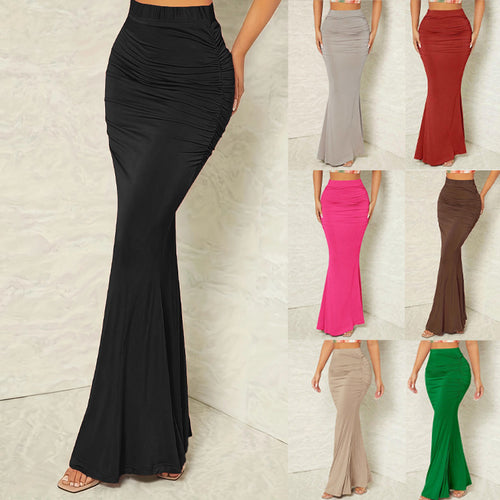 Maxi skirt for ladies with refined ruffle details and an elegant cut Lune London