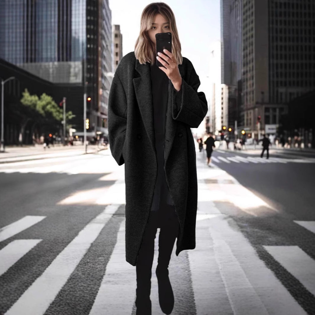 Ladies oversized wool coat Lune London
