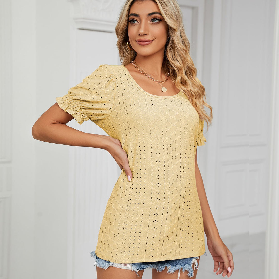 Shirt for women with hole pattern and relaxed fit Lune London