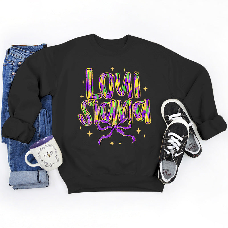 Sweatshirt pour femmes avec lettrage créatif et doublure intérieure douce Chic & Stil