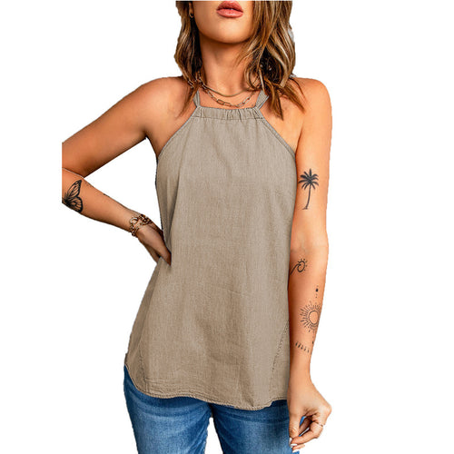 Women's lightweight summer top with spaghetti straps Lune London