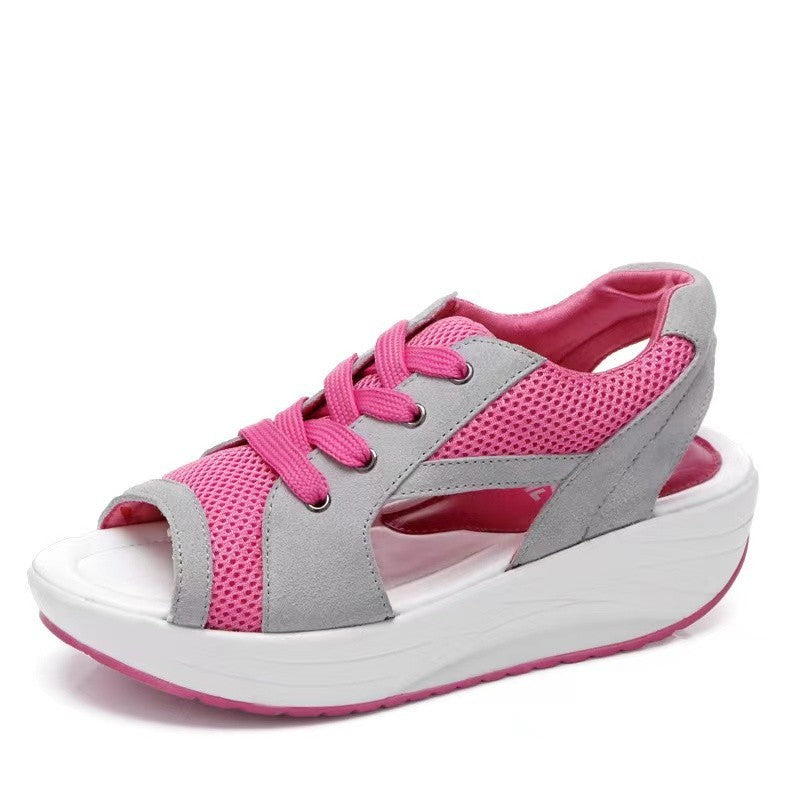 Lune London mesh platform sandals for women
