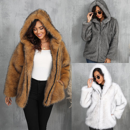 Ladies cozy hooded jacket Lune London