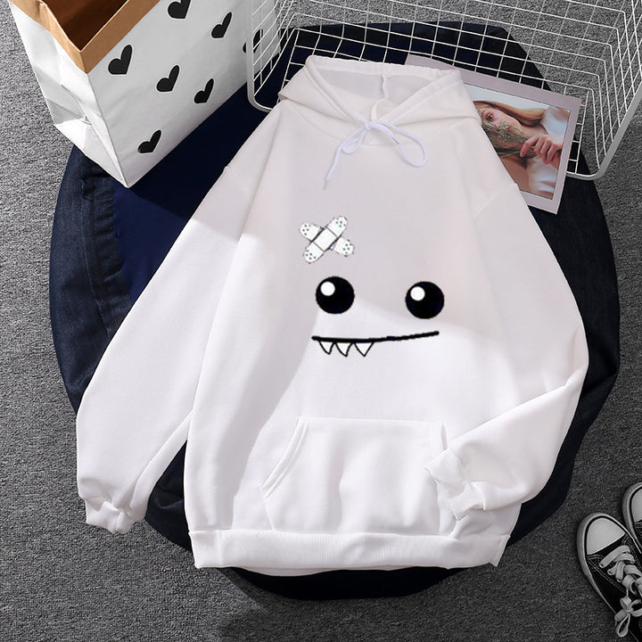 Women's hoodie with playful monster design Chic & Stil