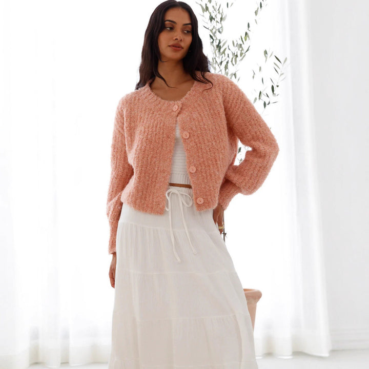 Casual summer dress for women with ruched cut and wide straps Lune London