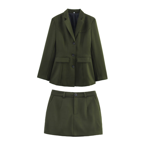 Women's blazer set with chic elegant skirt-short Lune London