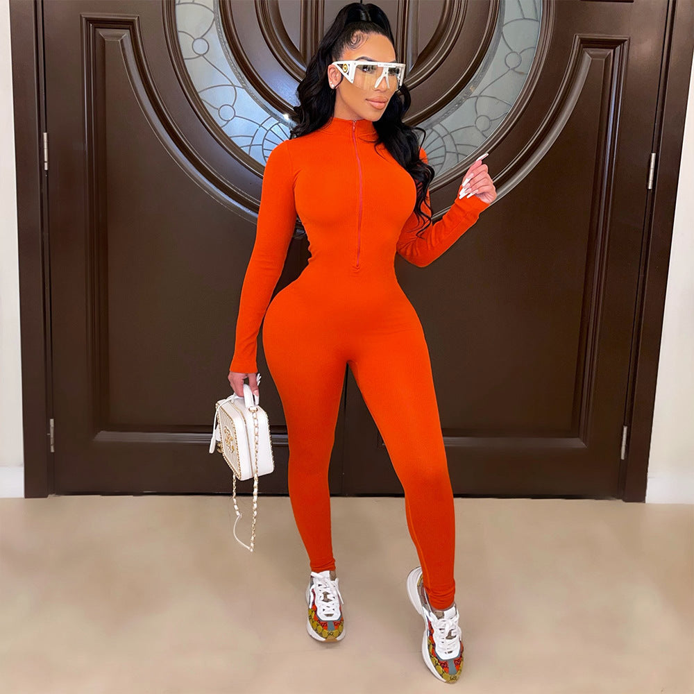 Women full-length zip jumpsuit Lune London