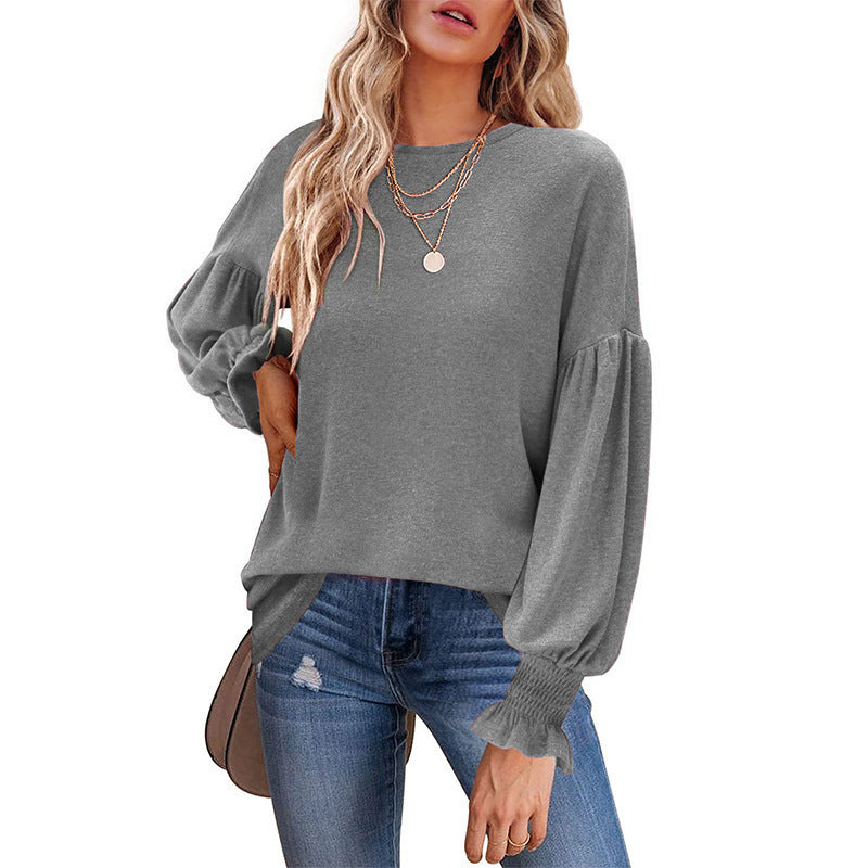 Ladies trendy sweater with balloon sleeves Lune London