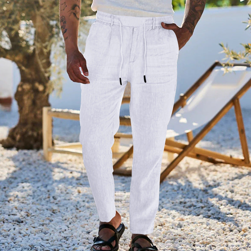 Comfortable chino pants for men with elastic waist and practical pockets Lune London
