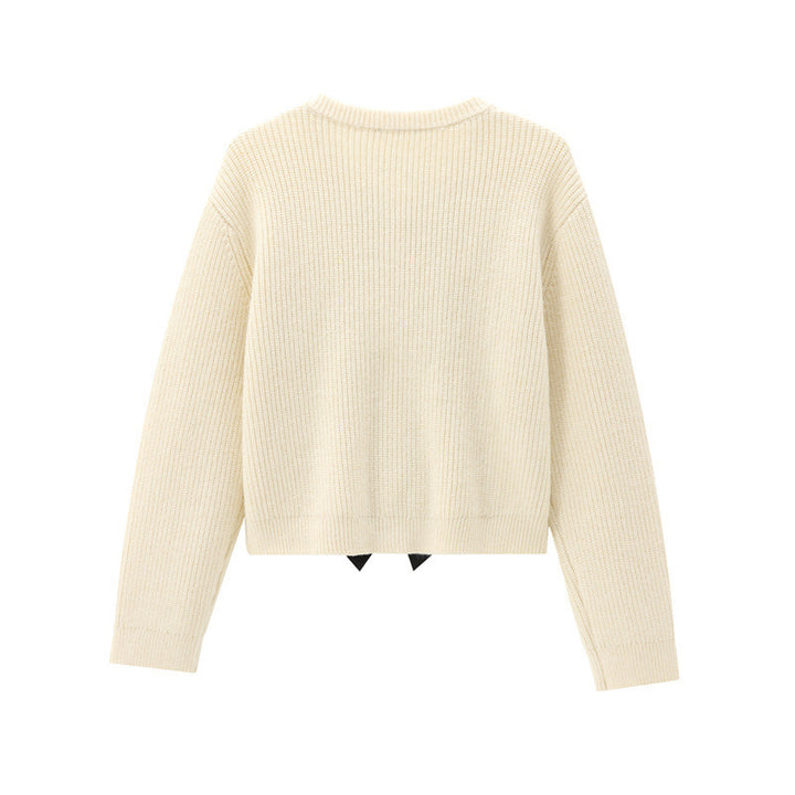 Ladies elegant sweater with bow details Lune London
