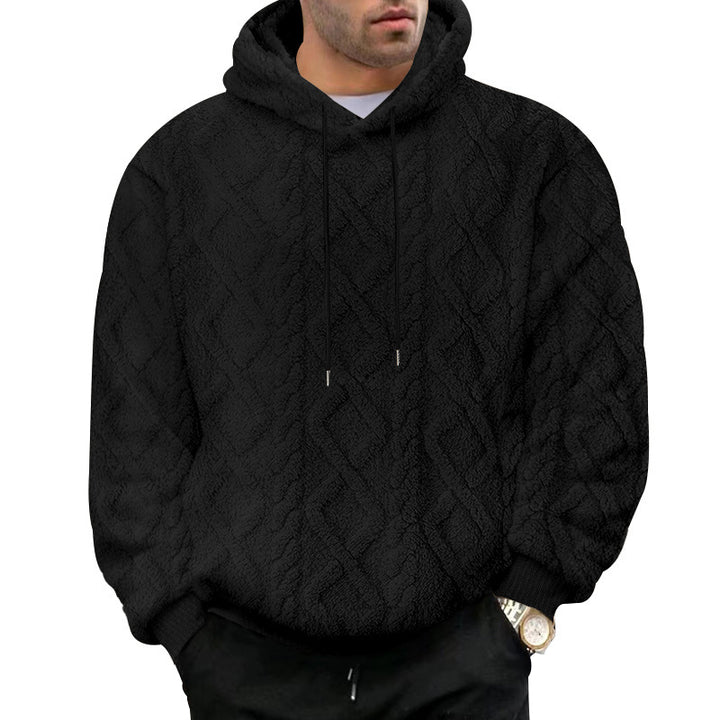 Men's cozy Sherpa hoodie Chic and style