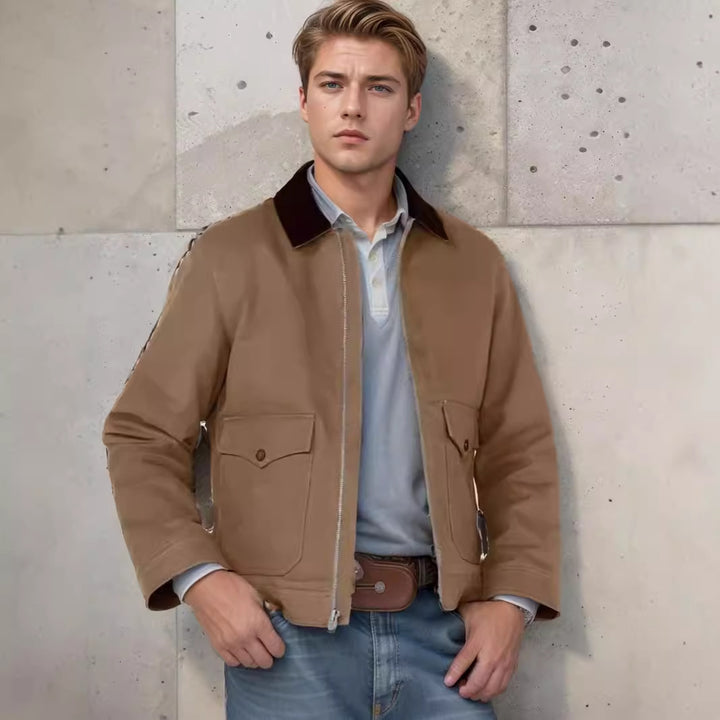 Modern utility jacket for men with practical pockets and sturdy outer material Lune London