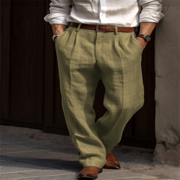 Elegant and comfortable linen pants for men Lune London
