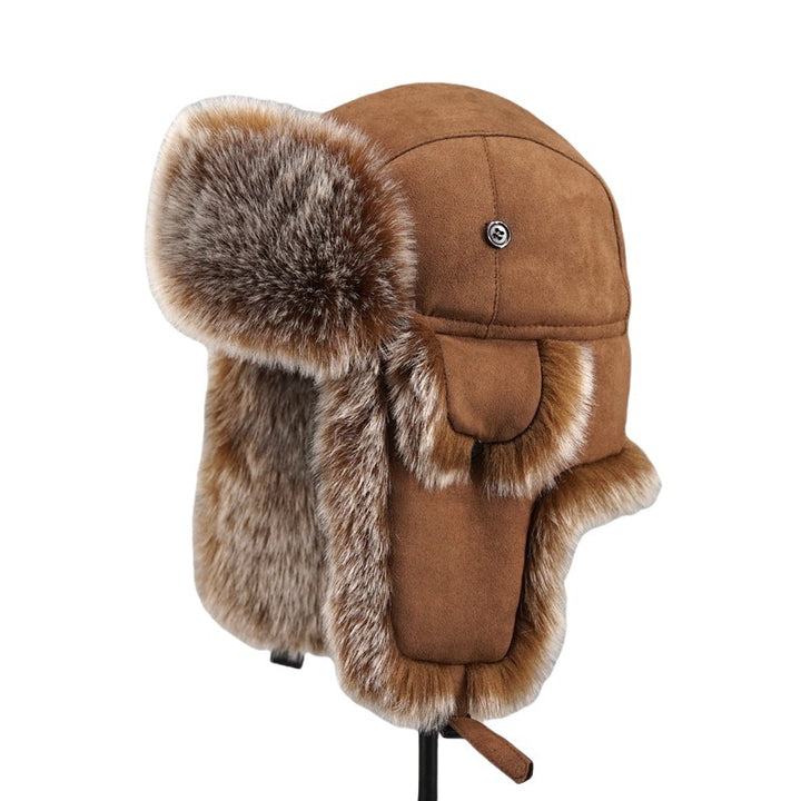 Women winter hat with ear protection lined in fur Lune London