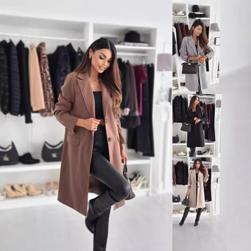 Women's Long and Elegant Winter Coat with A Slim Fit Lune London