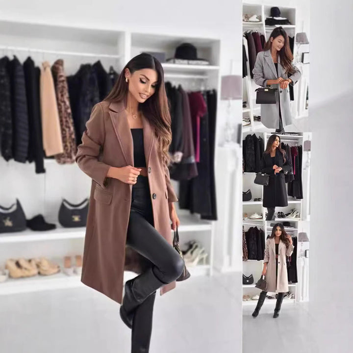 Women's Long and Elegant Winter Coat with A Slim Fit Lune London