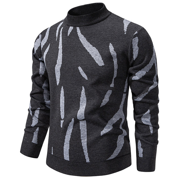 Chic and stylish graphic pattern sweater for men