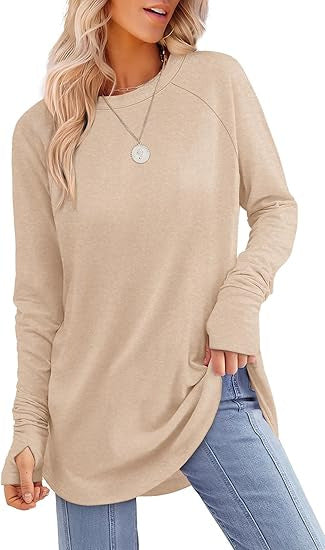 Women's casual long sleeve t-shirt with modern cut Lune London