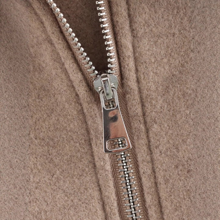 Women warm transitional jacket with modern lapel Lune London