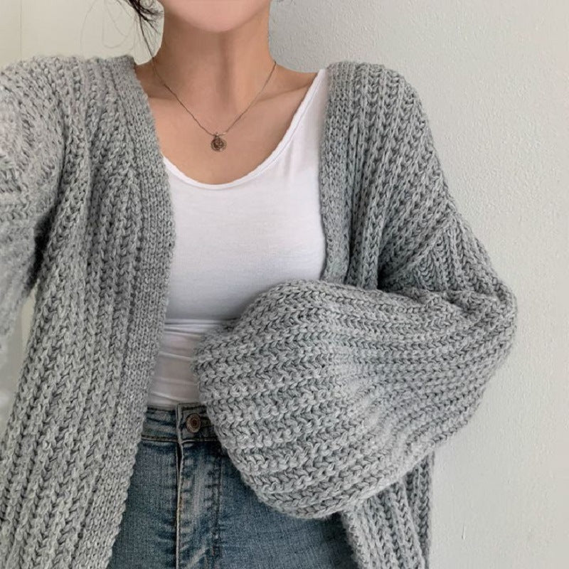 Ladies Oversized Knit Cardigan Lune London
