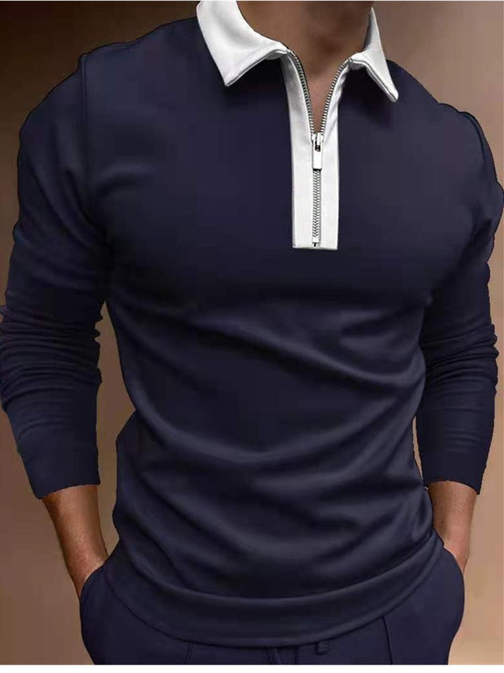 Sports sweater for men with stylish high collar Lune London