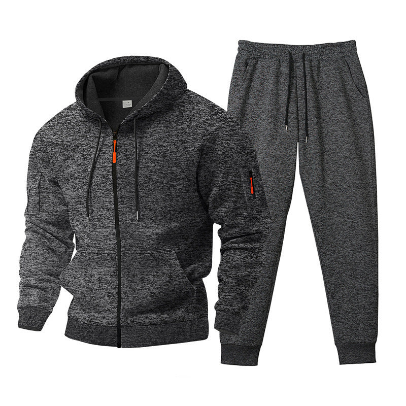 Versatile training set for men with zip-up hoodie and jogger pants Lune London