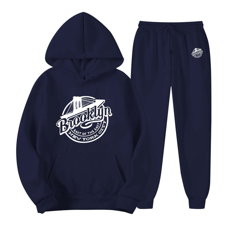 Women's leisure sweat suit with stylish Brooklyn print Chic & Stil