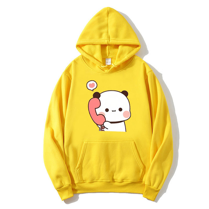 Ladies' hoodie with playful panda design Chic & Stil