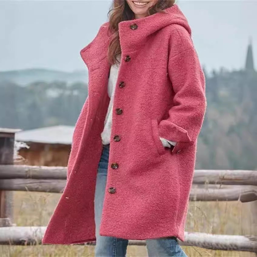 Lune London | Women Oversized Wool Coat with Practical Pockets