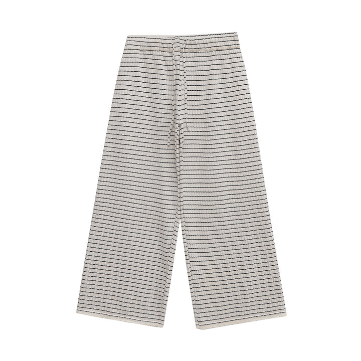 Plaid wide-leg pants for women with elastic waistband and side pockets Lune London