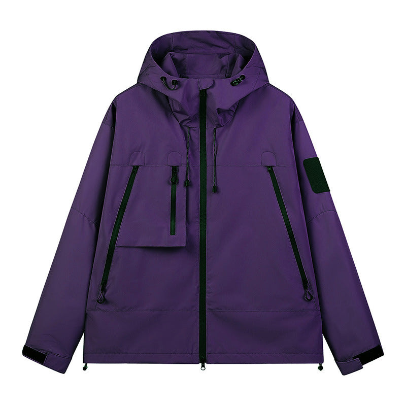 Ladies versatile outdoor jacket with adjustable hood system and innovative ventilation solutions Lune London