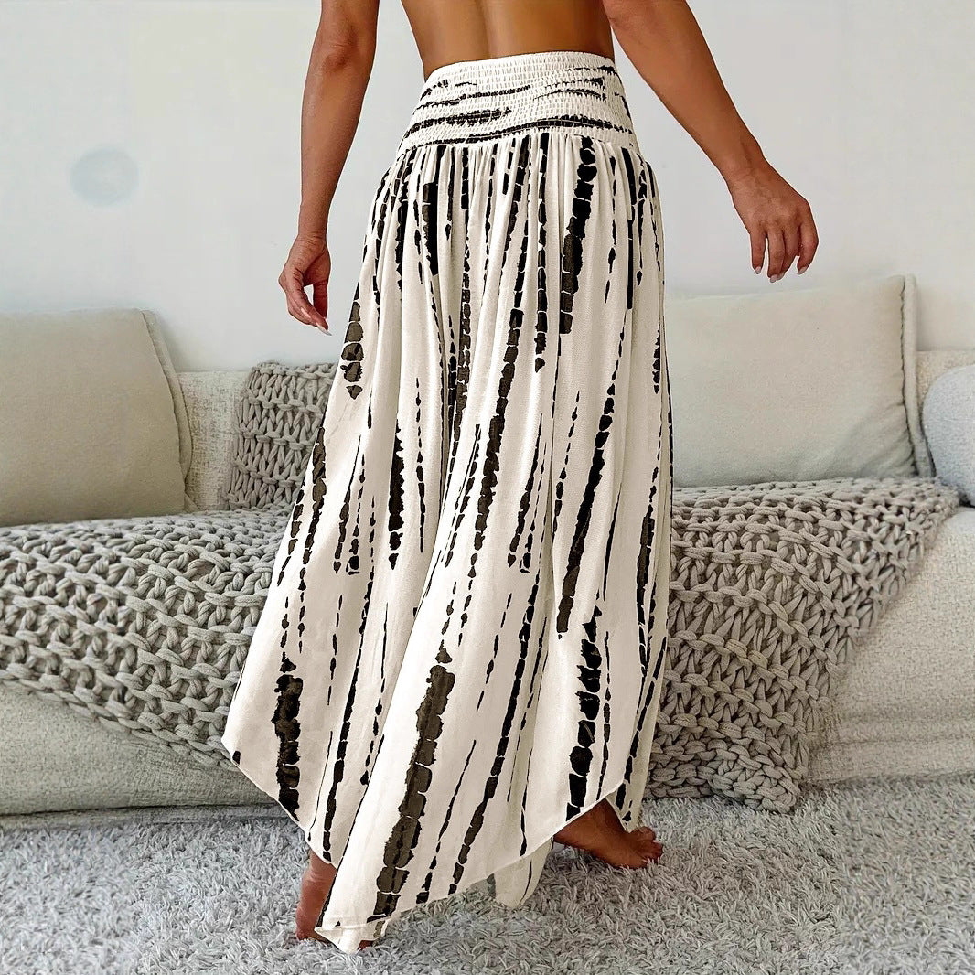 Ladies Long and Airy Skirt with an Innovative Striped Pattern Lune London