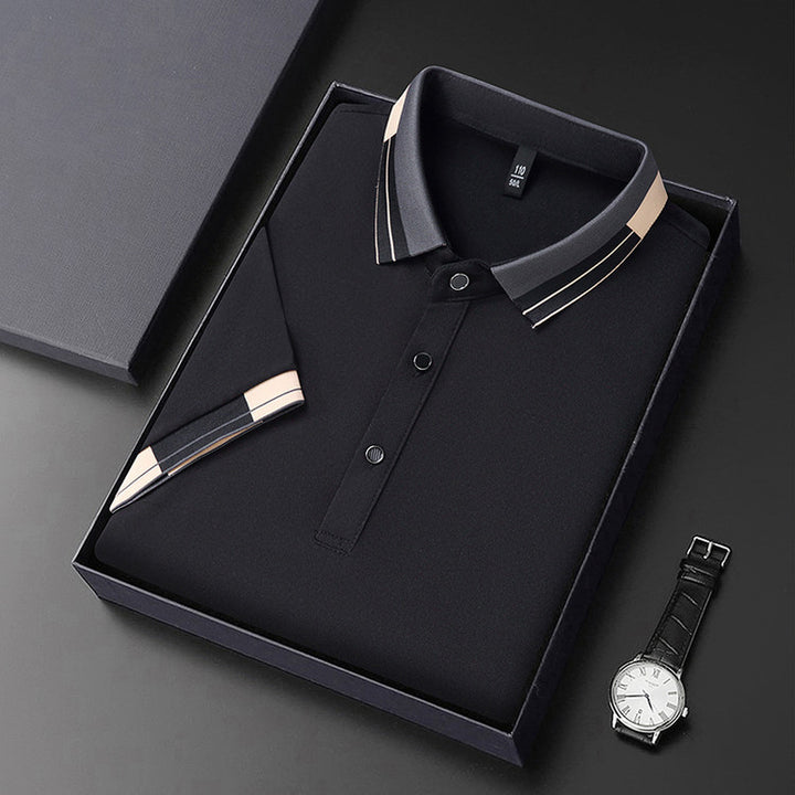 Elegant polo shirt for men with modern collar and stylish accents Lune London