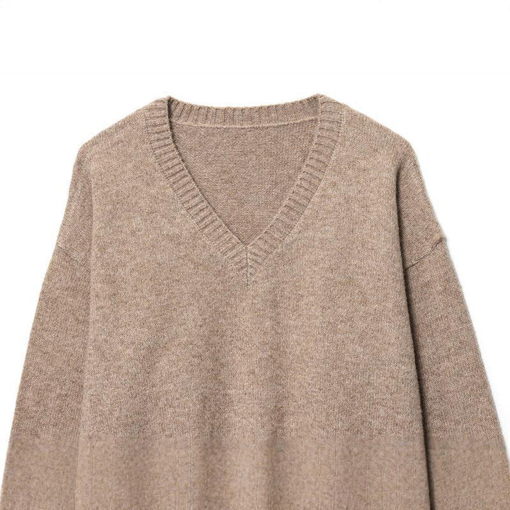 Ladies Cashmere-V-neck Chic and Stylish Sweater