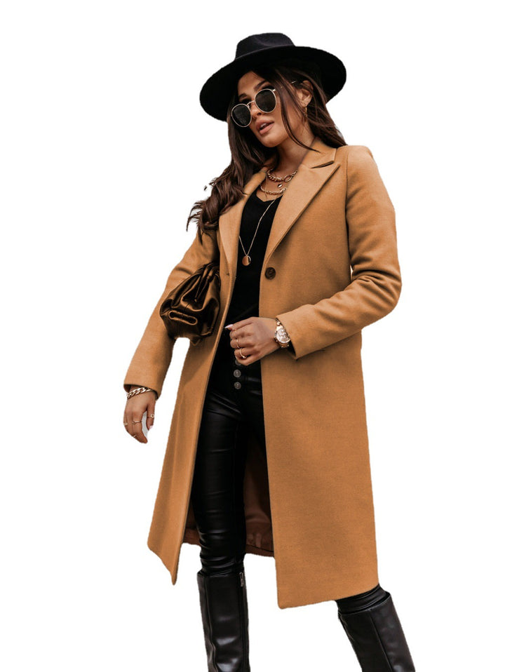 Ladies Elegant Long Sleeve Coat made of High-Quality Material Lune London