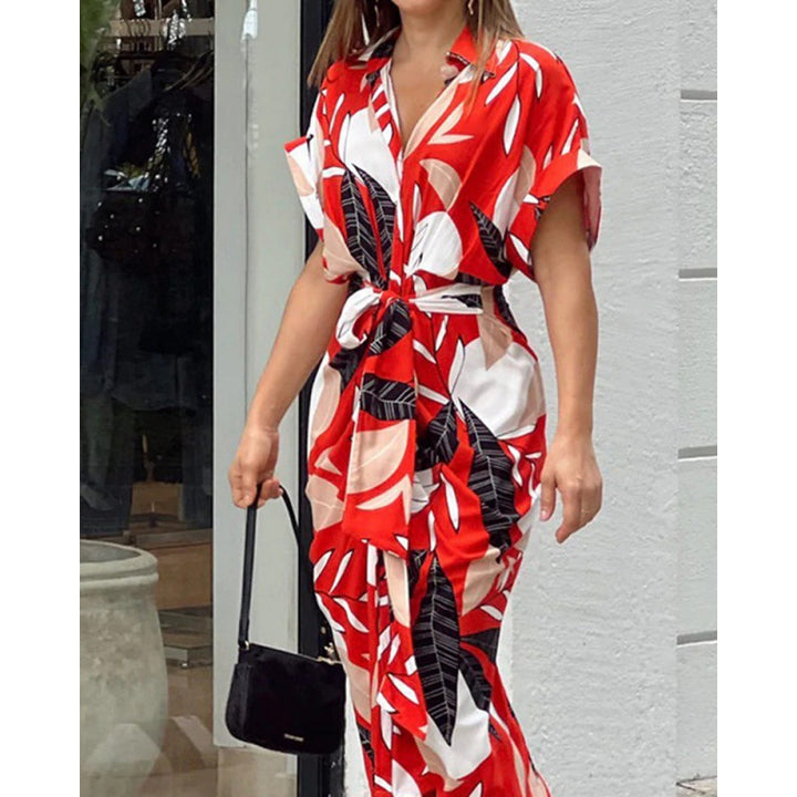 Chic and Stylish Tropical Maxi Cover-Up Dress for Women