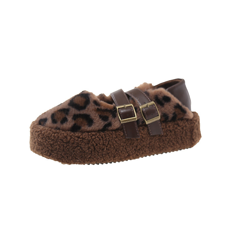 Plush slippers for women with adjustable strap design Lune London