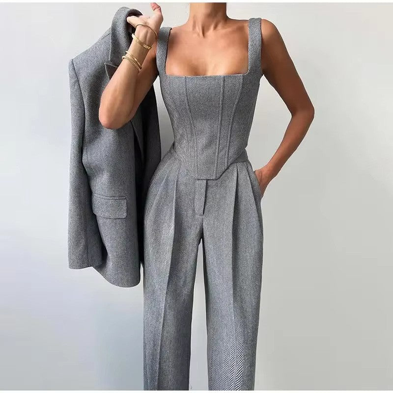 Women's jacket with fitted top and wide legs Lune London