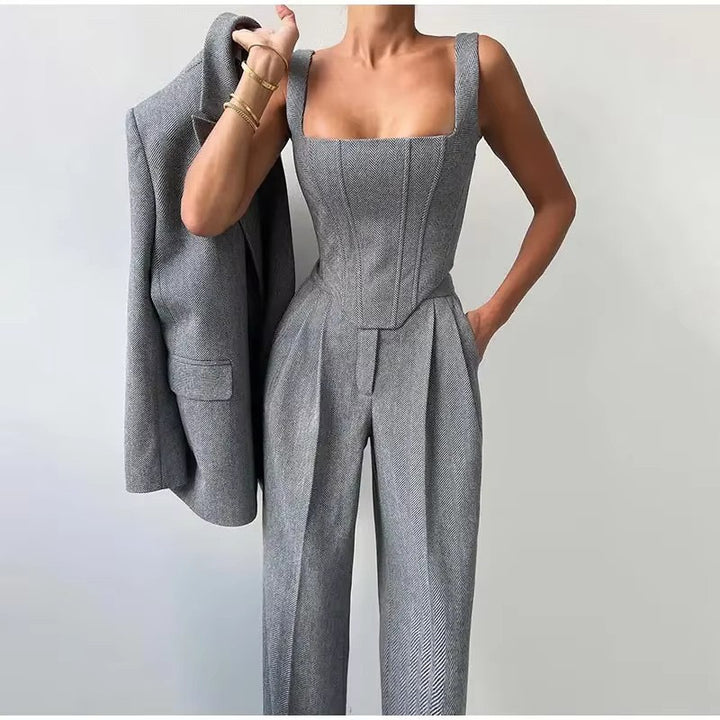 Women's jacket with fitted top and wide legs Lune London