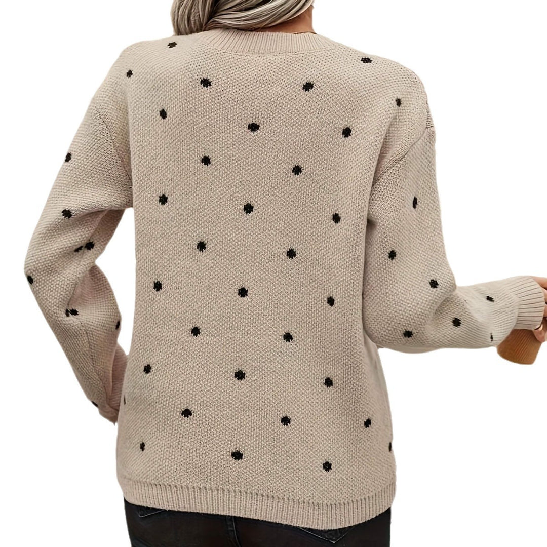Lune London textured dot design women's sweater