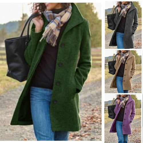 Women's Fashionable Wool Coat Lune London